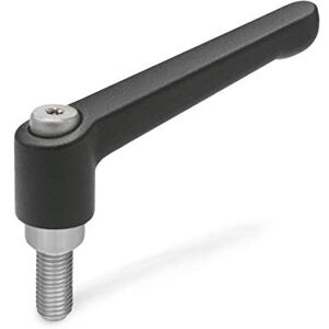 Ganter Normelemente Ganter Standard Elements Adjustable Clamping Handle with Stainless Steel Screws – GN 300.1 Handle Length: 45 mm Screw Thread and Locking Screw In Stainless Steel Die-Cast Zinc Handle Black Plastic Coated 1 Pieces), black, GN 300.1- Ganter Normelemente Ganter Standard Elements Adjustable Clamping Handle with Stainless Steel Screws – GN 300.1 Handle Length: 45 mm Screw Thread and Locking Screw In Stainless Steel Die-Cast Zinc Handle Black Plastic Coated 1 Pieces), black, GN 300.1-