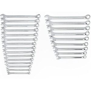 GEARWRENCH Long Pattern Combination SAE/Metric Wrench Set 24 Pc., 12 Point 81900 GEARWRENCH Long Pattern Combination SAE/Metric Wrench Set 24 Pc., 12 Point 81900