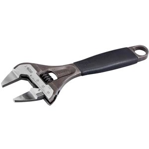 Bahco BAH9031RTUS Ergo Big-Mouth Adjustable Wrench Thin Jaw Wide Mouth with Rubber Handle 8 Inch Black Phosphate Finish Bahco BAH9031RTUS Ergo Big-Mouth Adjustable Wrench Thin Jaw Wide Mouth with Rubber Handle 8 Inch Black Phosphate Finish