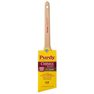 Purdy 2-1/2" 144580925 Chinex Elite Dale Paint Brush, Angle Sash, Rattail Purdy 2-1/2" 144580925 Chinex Elite Dale Paint Brush, Angle Sash, Rattail
