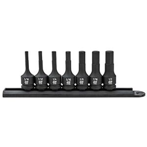 GEARWRENCH 7 Pc. 3/8" Drive Hex Bit Impact Socket Set, SAE 84913 GEARWRENCH 7 Pc. 3/8" Drive Hex Bit Impact Socket Set, SAE 84913
