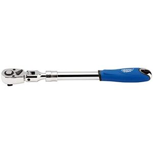 Draper 26817 1/2-Inch Square Drive 72 Tooth Flexible Head Extending Reversible Ratchet, Blue Draper 26817 1/2-Inch Square Drive 72 Tooth Flexible Head Extending Reversible Ratchet, Blue