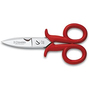 3 Claveles 5.5" Electrician's Scissors Red 3 Claveles 5.5" Electrician's Scissors Red