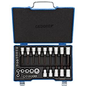 Gedore 6129440 Screwdriver Bits Set - 34pcs, TORX, 1/4" & 1/2" Gedore 6129440 Screwdriver Bits Set - 34pcs, TORX, 1/4" & 1/2"