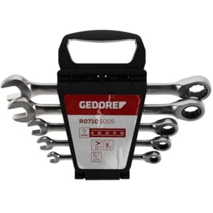 GEDORE red Combination ratchet spanner set with ring ratchet, 5-pc. Set, AF 8-19 mm, Flat, Spanner, R07105005 GEDORE red Combination ratchet spanner set with ring ratchet, 5-pc. Set, AF 8-19 mm, Flat, Spanner, R07105005