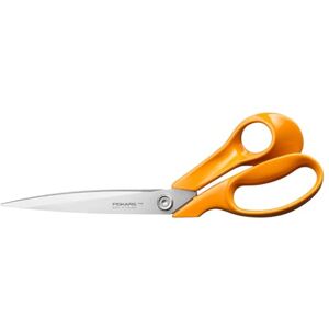 Fiskars Classic Tailor's Scissors, Right-Handed use, Total Length: 27.5 cm, Improved Torx Screw and More Ergonomic Handle, Quality Steel/Plastic, Orange, 1075056 Fiskars Classic Tailor's Scissors, Right-Handed use, Total Length: 27.5 cm, Improved Torx Screw and More Ergonomic Handle, Quality Steel/Plastic, Orange, 1075056