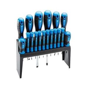 Högert Technik Set of 18 Magnetic Screwdriver Non-Slip Handle Phillips Screwdriver and Slotted Screwdriver Universal Screwdriver Set Högert Technik Set of 18 Magnetic Screwdriver Non-Slip Handle Phillips Screwdriver and Slotted Screwdriver Universal Screwdriver Set