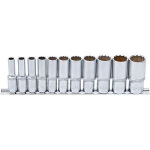 BGS 6859 Socket Set, 12-point, deep 10 mm (3/8") Drive Inch Sizes 11 pcs. BGS 6859 Socket Set, 12-point, deep 10 mm (3/8") Drive Inch Sizes 11 pcs.