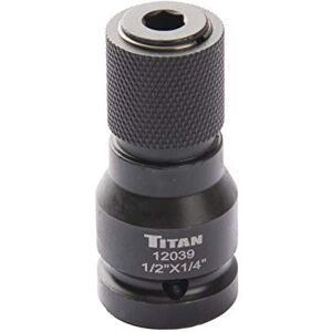 Titan 12039 1/2" Drive to 1/4" Hex Drive Quick Change Adapter Titan 12039 1/2" Drive to 1/4" Hex Drive Quick Change Adapter