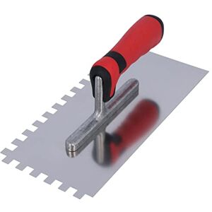 HELPMATE Notched Trowel 10x10 mm Professional Notched Trowel Made in Germany from Stainless Steel 230 x 130 mm Notched Trowel for applying Filler and Tile Adhesive HELPMATE Notched Trowel 10x10 mm Professional Notched Trowel Made in Germany from Stainless Steel 230 x 130 mm Notched Trowel for applying Filler and Tile Adhesive