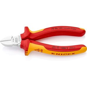 KNIPEX Diagonal Cutter Self-Service Card Chrome-Plated Insulated with Multi-Component Grips, VDE-Tested 140 mm, 70 06 140 SB KNIPEX Diagonal Cutter Self-Service Card Chrome-Plated Insulated with Multi-Component Grips, VDE-Tested 140 mm, 70 06 140 SB