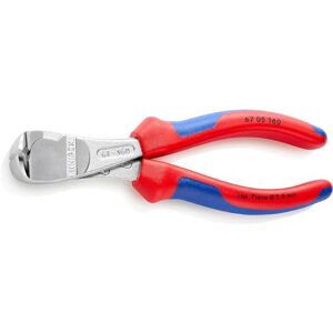 KNIPEX High Leverage End Cutting Nipper chrome-plated, with multi-component grips 160 mm 67 05 160 KNIPEX High Leverage End Cutting Nipper chrome-plated, with multi-component grips 160 mm 67 05 160
