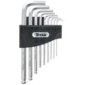Titan Tools 12735 Detent Ball SAE Hex Key Set Multi-Colour (9-Piece) Titan Tools 12735 Detent Ball SAE Hex Key Set Multi-Colour (9-Piece)