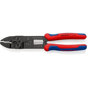 KNIPEX Crimping Pliers Self-Service Card Black Lacquered with Multi-Component Handles 240 mm, 97 22 240 SB KNIPEX Crimping Pliers Self-Service Card Black Lacquered with Multi-Component Handles 240 mm, 97 22 240 SB