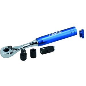 Laser 9139 3-in-1 Mini Ratchet Spanner with Interchangeable Drives, Blue Laser 9139 3-in-1 Mini Ratchet Spanner with Interchangeable Drives, Blue