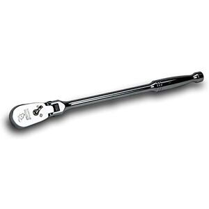 Capri Tools 3/8-Inch Drive Low Profile Flex-Head Ratchet, True 72-Tooth, 5-Degree Swing Arc, 180-Degree Flex-Head (CP12300FX) Capri Tools 3/8-Inch Drive Low Profile Flex-Head Ratchet, True 72-Tooth, 5-Degree Swing Arc, 180-Degree Flex-Head (CP12300FX)