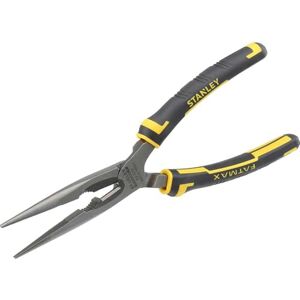 Stanley Max Steel Long Nose Plier 200MM 089 870, Black/Yellow Stanley Max Steel Long Nose Plier 200MM 089 870, Black/Yellow