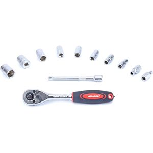 Monkey Ladder Socket Wrenches – Set of 12, 1/4 inch, Made of CRV Steel, Durable and Resistant, Ideal for Mechanics and Maintenance Works.* Monkey Ladder Socket Wrenches – Set of 12, 1/4 inch, Made of CRV Steel, Durable and Resistant, Ideal for Mechanics and Maintenance Works.*