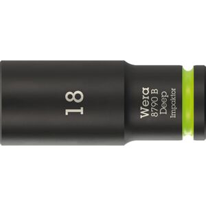 Wera 8790 B Impaktor Deep Socket with 3/8" Drive, 18 mm 05005559001 Wera 8790 B Impaktor Deep Socket with 3/8" Drive, 18 mm 05005559001