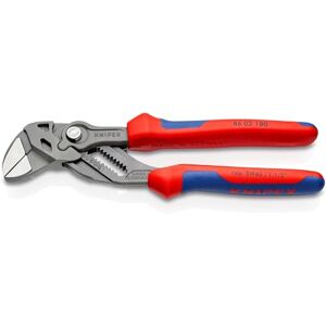KNIPEX Pliers Wrench Pliers and a Wrench in a Single Tool with Multi-Component Handles 180 mm, 86 02 180 KNIPEX Pliers Wrench Pliers and a Wrench in a Single Tool with Multi-Component Handles 180 mm, 86 02 180