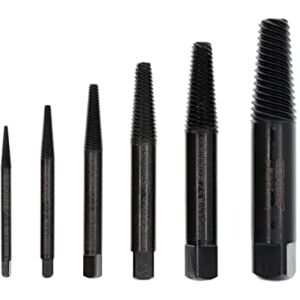 GEDORE Screw Extractor Set, Chrome Vanadium Steel, 54 HRC, Transparent Plastic box, 6 Pieces, M3-M24 GEDORE Screw Extractor Set, Chrome Vanadium Steel, 54 HRC, Transparent Plastic box, 6 Pieces, M3-M24