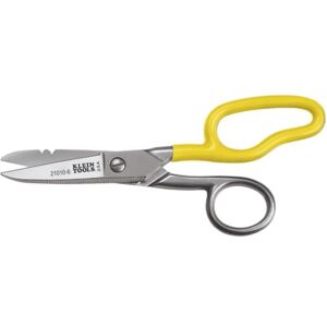 KLEIN TOOLS 21010-6-SEN Free-Fall Snip, Scraper, File, Serrated Blades, Made in USA KLEIN TOOLS 21010-6-SEN Free-Fall Snip, Scraper, File, Serrated Blades, Made in USA