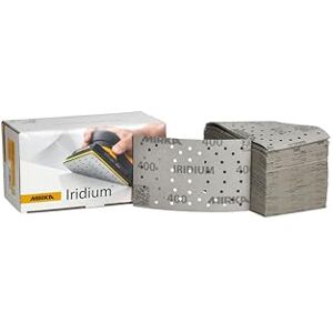Mirka Iridium 81x133mm Abrasive - Grip 54T, 400 Grit Mirka Iridium 81x133mm Abrasive - Grip 54T, 400 Grit