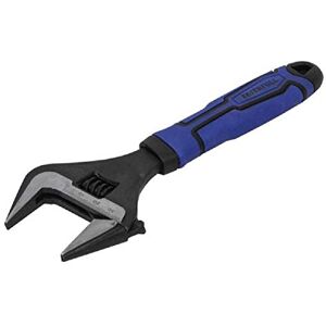 Faithfull FAIAS200W39 200 mm (8 Inch) Wide Mouth Adjustable Wrench 39 mm (1.5 Inch) Jaw Capacity Silver/Blue 39 mm Capacity Faithfull FAIAS200W39 200 mm (8 Inch) Wide Mouth Adjustable Wrench 39 mm (1.5 Inch) Jaw Capacity Silver/Blue 39 mm Capacity