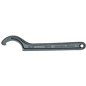 GEDORE Hook spanner with lug, for Slotted nuts, AF 52-55 mm, Tip dia. 5 mm, Ratchet spanner, 40 52-55 GEDORE Hook spanner with lug, for Slotted nuts, AF 52-55 mm, Tip dia. 5 mm, Ratchet spanner, 40 52-55