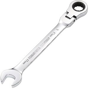 Draper 52019 Hi-Torq Metric Flexible Head Ratcheting Combination Spanner, 17mm Draper 52019 Hi-Torq Metric Flexible Head Ratcheting Combination Spanner, 17mm
