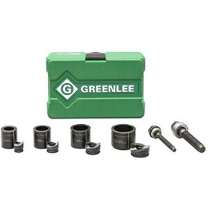 Greenlee 7235BB Slug-Buster 1/2" 1-1/4" Manual Knockout Set for Use with KRW-1 High-Leverage Ratchet Wrench, Hole Punching Knockout Kit Greenlee 7235BB Slug-Buster 1/2" 1-1/4" Manual Knockout Set for Use with KRW-1 High-Leverage Ratchet Wrench, Hole Punching Knockout Kit