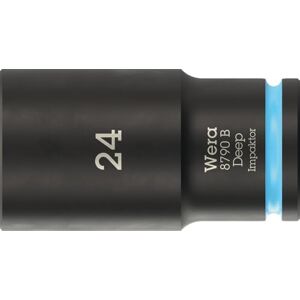 Wera 8790 B Impaktor Deep Socket with 3/8" Drive, 24 mm 05005563001 Wera 8790 B Impaktor Deep Socket with 3/8" Drive, 24 mm 05005563001