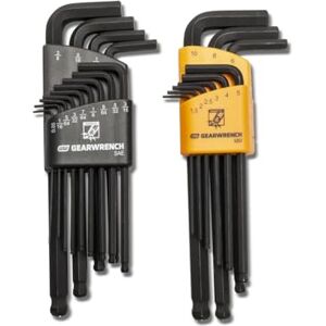 GEARWRENCH 83526 SAE/Metric Magnetic Ball End Long Arm Hex Key Set, 22 Piece GEARWRENCH 83526 SAE/Metric Magnetic Ball End Long Arm Hex Key Set, 22 Piece