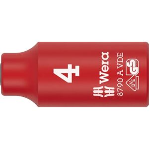 Wera 8790 A VDE Zyklop Socket, 1/4" Drive, 4 mm 05005930001 Wera 8790 A VDE Zyklop Socket, 1/4" Drive, 4 mm 05005930001