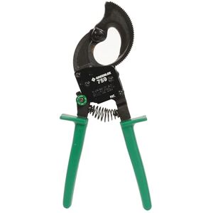 Greenlee 759 10-1/2" Compact Ratchet Cable Cutter for Copper, Aluminum, and Communications Cable Greenlee 759 10-1/2" Compact Ratchet Cable Cutter for Copper, Aluminum, and Communications Cable