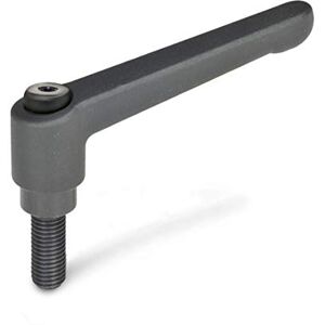 Ganter Normelemente Ganter Standard Elements Adjustable Clamping Lever with Thread Screw (Pack of 1, Black/Strukturmatt, Green 300 92 – M10 – 20 – Black Ganter Normelemente Ganter Standard Elements Adjustable Clamping Lever with Thread Screw (Pack of 1, Black/Strukturmatt, Green 300 92 – M10 – 20 – Black