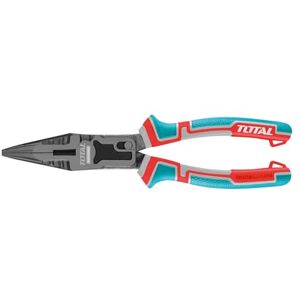 TOTAL Reinforced Flat Mouth Pliers 215 mm Suitable for Holding, Bending and Cutting Ergonomic Non Slip Handle Chrome-Vanadium Heavy Duty TOTAL Reinforced Flat Mouth Pliers 215 mm Suitable for Holding, Bending and Cutting Ergonomic Non Slip Handle Chrome-Vanadium Heavy Duty