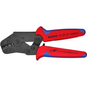 KNIPEX Crimping Pliers Short Design with Multi-Component Handles 195 mm, 97 52 14 KNIPEX Crimping Pliers Short Design with Multi-Component Handles 195 mm, 97 52 14