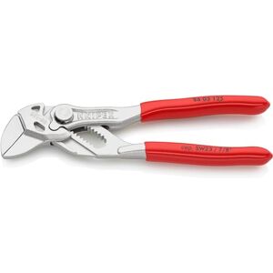 KNIPEX Mini Pliers Wrench Pliers and a Wrench in a Single Tool Self-Service Card Chrome-Plated with Plastic Coating 125 mm, 86 03 125 SB KNIPEX Mini Pliers Wrench Pliers and a Wrench in a Single Tool Self-Service Card Chrome-Plated with Plastic Coating 125 mm, 86 03 125 SB