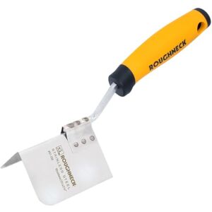Roughneck External Corner Trowel 127mm x 100mm (5" x 4") – Hi-Flex Stainless Steel Blade, Precision <90° Angle Design, Radiused Corners & Soft Grip Handle Roughneck External Corner Trowel 127mm x 100mm (5" x 4") – Hi-Flex Stainless Steel Blade, Precision <90° Angle Design, Radiused Corners & Soft Grip Handle