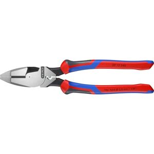 KNIPEX 09 12 240 SBA 9.5-Inch Ultra-High Leverage Lineman's Pliers with Fish Tape Puller and Crimper KNIPEX 09 12 240 SBA 9.5-Inch Ultra-High Leverage Lineman's Pliers with Fish Tape Puller and Crimper