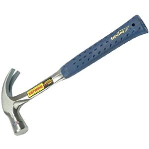 Estwing ESTE328C E3/28C 24oz English Pattern Curved Claw Hammer, Smooth Face, Shock Reduction Grip Estwing ESTE328C E3/28C 24oz English Pattern Curved Claw Hammer, Smooth Face, Shock Reduction Grip