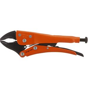 Grip-On 10" Nickel-Plated Curved Jaw Locking Pliers, Epoxy Coated Handles, 11110 Grip-On 10" Nickel-Plated Curved Jaw Locking Pliers, Epoxy Coated Handles, 11110