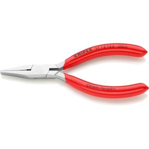 KNIPEX Flat Nose Pliers for precision mechanics chrome-plated, plastic coated 125 mm 37 13 125 KNIPEX Flat Nose Pliers for precision mechanics chrome-plated, plastic coated 125 mm 37 13 125