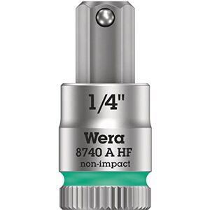 Wera 8740 A HF Zyklop In-Hex-Plus holding function bit socket, 1/4" drive, 1/4"x28mm, 05003388001 Wera 8740 A HF Zyklop In-Hex-Plus holding function bit socket, 1/4" drive, 1/4"x28mm, 05003388001