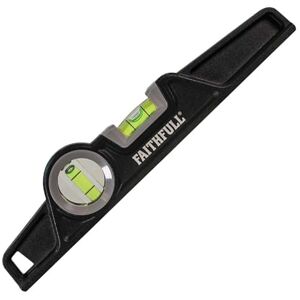Faithfull FAISLHD250 Prestige Professional Aluminium Magnetic Scaffold Level 250 mm,Black Faithfull FAISLHD250 Prestige Professional Aluminium Magnetic Scaffold Level 250 mm,Black