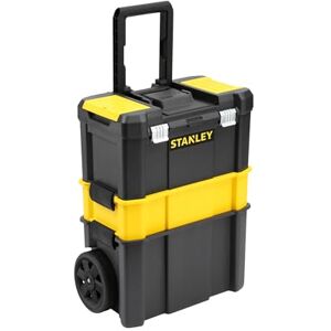 Stanley Essential Rolling Workshop Toolbox, 3-in1 Stackable Units, Portable Tool Solution, STST1-80151 Stanley Essential Rolling Workshop Toolbox, 3-in1 Stackable Units, Portable Tool Solution, STST1-80151