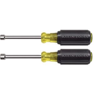 KLEIN TOOLS 630M 3" Hollow Shank Magnetic Tip Nut Driver Set (2 Pieces) KLEIN TOOLS 630M 3" Hollow Shank Magnetic Tip Nut Driver Set (2 Pieces)