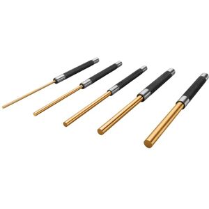 PERFORMANCE TOOL W759 Brass Roll Pin Punch Set to Remove Pins with Knurled Steel Handles for Good Grip, 8-Inches, 5-pc PERFORMANCE TOOL W759 Brass Roll Pin Punch Set to Remove Pins with Knurled Steel Handles for Good Grip, 8-Inches, 5-pc