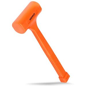 Neiko 02846A 1 LB Dead Blow Hammer, Neon Orange I Unibody Molded Checkered Grip Spark and Rebound Resistant Neiko 02846A 1 LB Dead Blow Hammer, Neon Orange I Unibody Molded Checkered Grip Spark and Rebound Resistant